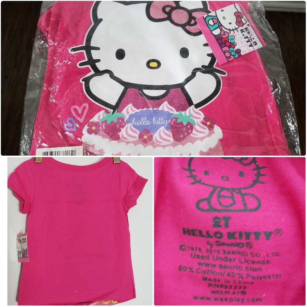 NWT Hello Kitty Girls 2T Best Birthday T-shirt - Picture 3 of 3